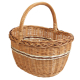 Einkaufskorb Handkorb Weide Korb ungefüttert (44x35x24/44)