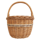 Einkaufskorb Handkorb Weide Korb ungefüttert (44x35x24/44)