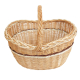 Einkaufskorb Handkorb Weide Korb ungefüttert (44x34x22/40)
