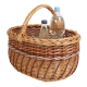Einkaufskorb Handkorb Weide Korb ungefüttert (43x32x23/38)