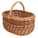 Einkaufskorb Handkorb Weide Korb ungefüttert (43x32x23/38)
