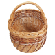 Einkaufskorb Handkorb Weide Korb ungefüttert (43x32x23/38)