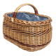 Einkaufskorb Handkorb Weide Korb gefüttert (51x34x25/37)