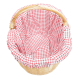 Einkaufskorb Handkorb Weide Korb gefüttert (45x32x23/36)