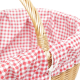 Einkaufskorb Handkorb Weide Korb gefüttert (45x32x23/36)