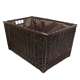 Holzkorb Korb Tragekorb aus gesottener Weide (63x42x33)