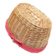Einkaufskorb Handkorb Weide Korb gefüttert (45x32x23/34)