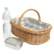 Tablett, Korbtablett aus Weide, Trage Tablett geflochten (53x38x16/32)