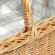 Tablett, Korbtablett aus Weide, Trage Tablett geflochten (53x38x16/32)