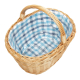 Einkaufskorb Handkorb Weide Korb gefüttert (42x32x25/38)