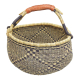 Afrikanische Korbtasche, robuste Tasche aus Steppengras (D:40)