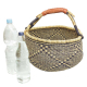 Afrikanische Korbtasche, robuste Tasche aus Steppengras (D:40)