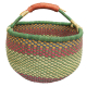 Afrikanische Korbtasche, robuste Tasche aus Steppengras (D:43)