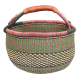 Afrikanische Korbtasche, robuste Tasche aus Steppengras (D:42)