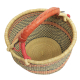 Afrikanische Korbtasche, robuste Tasche aus Steppengras (D:35)