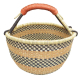 Afrikanische Korbtasche, robuste Tasche aus Steppengras (D:40)