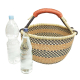 Afrikanische Korbtasche, robuste Tasche aus Steppengras (D:40)