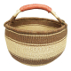 Afrikanische Korbtasche, robuste Tasche aus Steppengras (D:43)