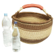 Afrikanische Korbtasche, robuste Tasche aus Steppengras (D:43)