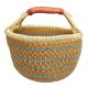 Afrikanische Korbtasche, robuste Tasche aus Steppengras (D:42)