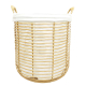 Mehrzweckkorb aus Polyrattan, moderner Tragekorb aus Kunststoff (D: 40)