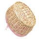 Einkaufskorb sehr leichter Handkorb Weide Korb gefüttert (45x35x23/38)