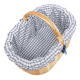 Einkaufskorb Handkorb Weide Korb gefüttert (52x35x25/37)