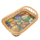 Tablett aus Weide, Trage - Korb - Tablett (52x38x14)