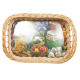 Tablett aus Weide, Trage - Korb - Tablett (52x38x14)