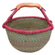 Afrikanische Korbtasche, robuste Tasche aus Steppengras (D:45)