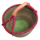Afrikanische Korbtasche, robuste Tasche aus Steppengras (D:45)