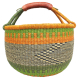 Afrikanische Korbtasche, robuste Tasche aus Steppengras (D:43)