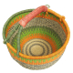 Afrikanische Korbtasche, robuste Tasche aus Steppengras (D:43)