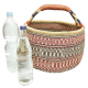 Afrikanische Korbtasche, robuste Tasche aus Steppengras (D:43)