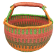 Afrikanische Korbtasche, robuste Tasche aus Steppengras (D:41)