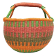Afrikanische Korbtasche, robuste Tasche aus Steppengras (D:41)