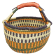 Afrikanische Korbtasche, robuste Tasche aus Steppengras (D:40)
