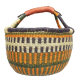 Afrikanische Korbtasche, robuste Tasche aus Steppengras (D:40)