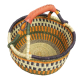 Afrikanische Korbtasche, robuste Tasche aus Steppengras (D:40)