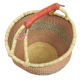Afrikanische Korbtasche, robuste Tasche aus Steppengras (D:40)
