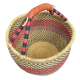 Afrikanische Korbtasche, robuste Tasche aus Steppengras (D:40)