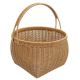 Einkaufskorb Handkorb Polyrattan Korb gefüttert (D:37cm)
