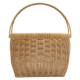 Einkaufskorb Handkorb Polyrattan Korb gefüttert (D:37cm)