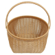Einkaufskorb Handkorb Polyrattan Korb gefüttert (D:37cm)