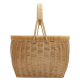 Einkaufskorb Handkorb Polyrattan Korb gefüttert (D:37cm)