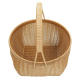 Einkaufskorb Handkorb Polyrattan Korb gefüttert (D:37cm)
