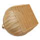 Einkaufskorb Handkorb Polyrattan Korb gefüttert (D:37cm)