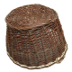 Erntekorb, Holzkorb, Tragekorb, Gartenkorb, Weide Korb (D:58cm) - EINZELSTÜCK