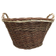 Erntekorb, Holzkorb, Tragekorb, Gartenkorb, Weide Korb (D:54cm)