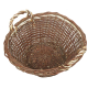 Erntekorb, Holzkorb, Tragekorb, Gartenkorb, Weide Korb (D:45cm)